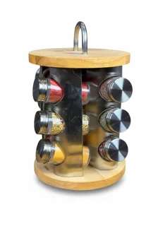 جا ادویه ۱۲عددی چوب استیل